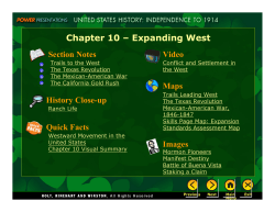 Chapter 10 &ndash; Expanding West