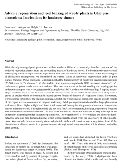 Implications for landscape change