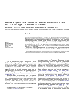 Influence of aqueous ozone, blanching and combined treatments on