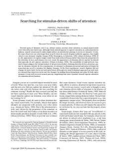 Searching for stimulus-driven shifts of attention
