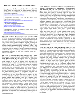 Spring - KU English Department