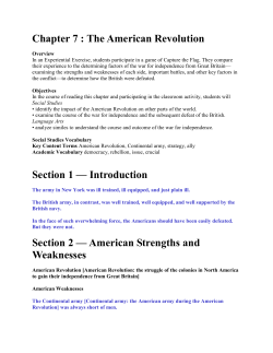 American Strengths and Weaknesses