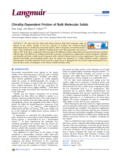 Chirality-Dependent Friction of Bulk Molecular Solids