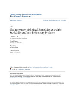 The Integration of the Real Estate Market and the Stock