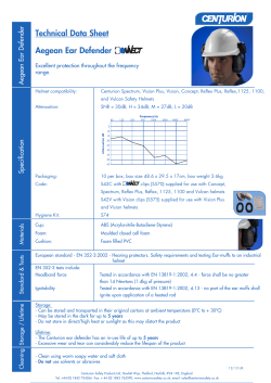 Technical Data Sheet Aegean Ear Defender