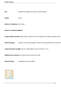 Profile of Ghana