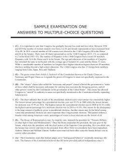 sample examination one answers to multiple