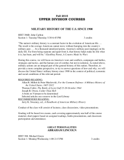 upper division courses - University of Nevada, Las Vegas