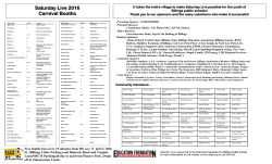 Saturday Live 2016 Carnival Booths