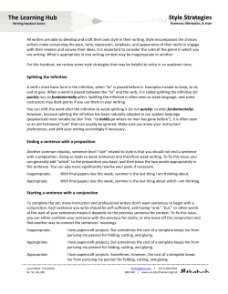 The Learning Hub Style Strategies