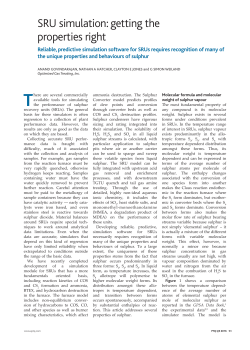 SRU Simulation: Getting the Properties Right