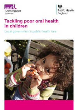 Tackling poor oral health in children