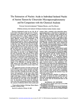 The Estimation of Nucleic Acids in Individual