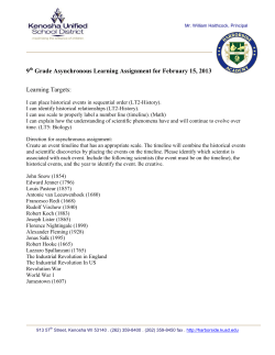 9 Grade Asynchronous Learning Assignment for February 15, 2013