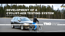 Development of a cyclist-aeb testing system - CATS