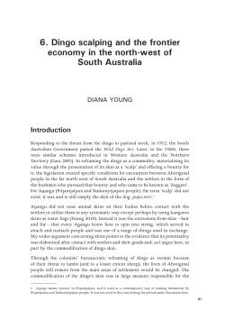 Dingo scalping and the frontier economy in the - ANU Press