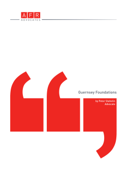Guernsey Foundations
