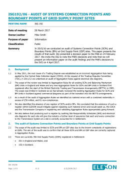 Audit of Systems Connection Points and Boundary Points at