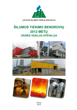 2012 metų statistika - Lietuvos šilumos tiekėjų asociacija