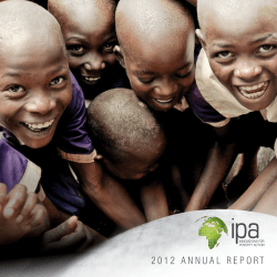 2012 AnnuAl RepoRt - Innovations for Poverty Action