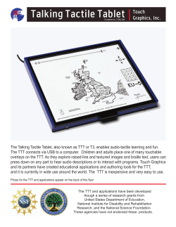 Talking Tactile Tablet