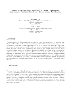 Constructing Multilayer Feedforward Neural