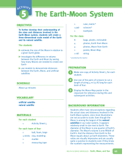 The Earth-Moon System The Earth-Moon System