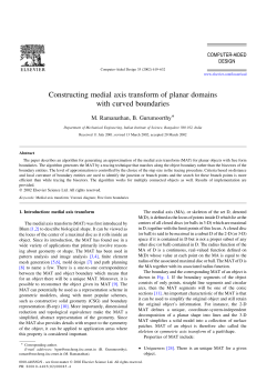 Constructing medial axis transform of planar domains with curved