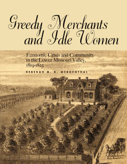 Economic Crisis and Community in the Lower Missouri Valley, 1819