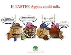 If TASTEE Apples could talk.