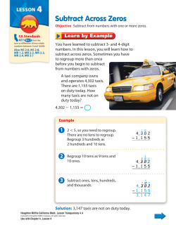 Subtract Across Zeros