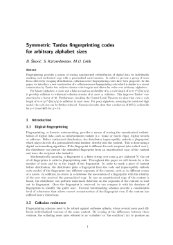 Symmetric Tardos fingerprinting codes for arbitrary alphabet sizes