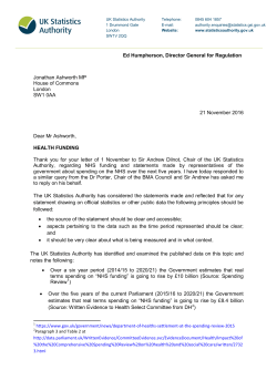 - UK Statistics Authority