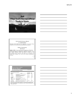 Bail Presentation - Idaho Association of Counties