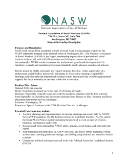 NASW Internships