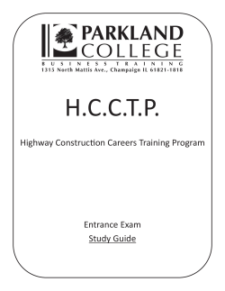 Entrance Exam Study Guide.