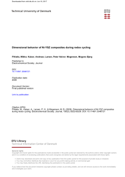 Dimensional behavior of Ni-YSZ composites during redox cycling