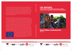 LIFE SENTENCE - European Roma Rights Centre
