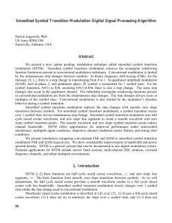 Smoothed Symbol Transition Modulation Digital Signal