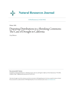 Disputing Distributions in a Shrinking Commons: The Case of