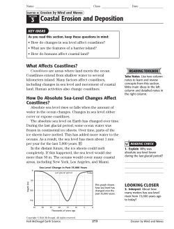 3 Coastal Erosion and Deposition