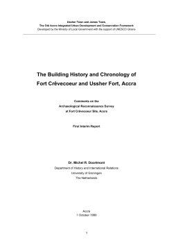 The Building History and Chronology of Fort Cr&ecirc;vecoeur and Ussher
