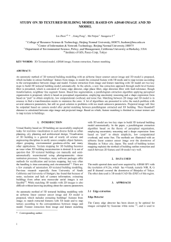 STUDY ON 3D TEXTURED BUILDING MODEL BASED ON ADS40