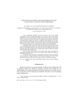 ESTIMATING ELECTRONS AND IONS ENERGIES IN AN RF