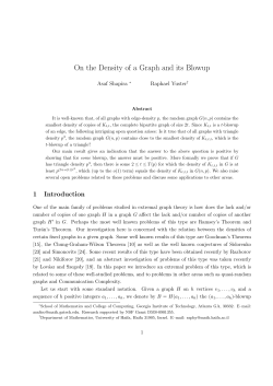 On the Density of a Graph and its Blowup