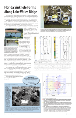 Florida Sinkhole Forms Along Lake Wales Ridge