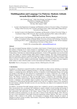 Multilingualism and Language Use Patterns