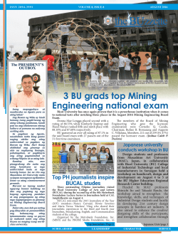 3 BU grads top Mining Engineering national exam