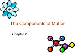 The Components of Matter
