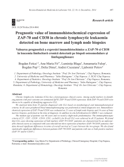 Prognostic value of immunohistochemical expression of
